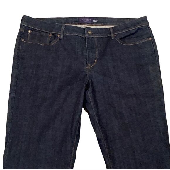 Levi’s Slight Curve Classic Dark Blue Boot Cut Womens Jeans Womens Sz 16/33 - Picture 4 of 11